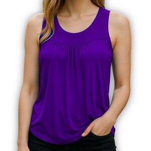 Y2K Babydoll Tank Top American Eagle Purple Small
